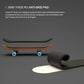 Finger skateboard deck with anti-slip pad detail and wheel assembly close-up