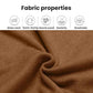 Extra wide elastic cross headband fabric in brown, textured knit close-up