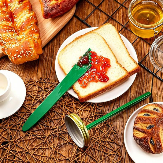 LsCook 2-Piece Set Heat-Resistant Lid Lifter + Canned Jam Measuring Spoon Set
