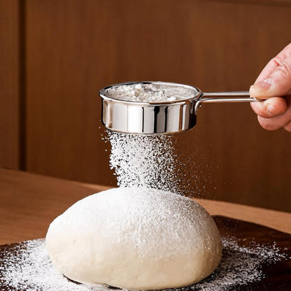 LsCook 304 Stainless Steel 40 Mesh Handheld Mini Flour Sifter