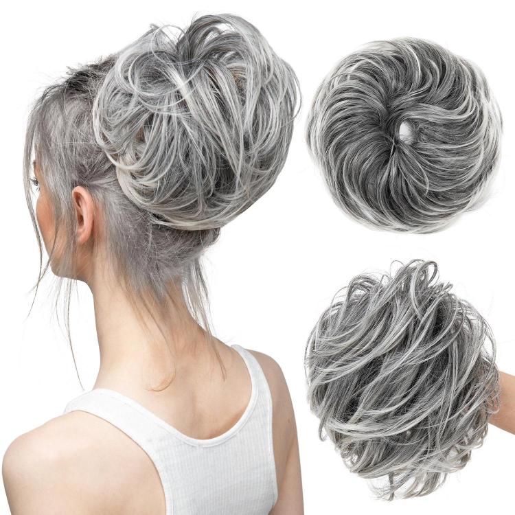 Faux Bun Updo Wig With Loose Curls