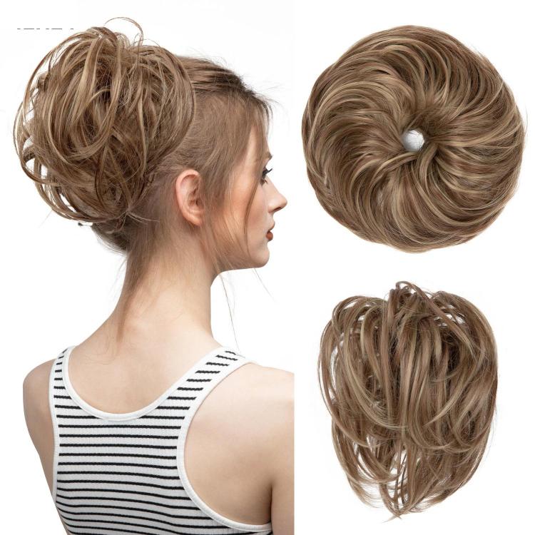 Faux Bun Updo Wig With Loose Curls