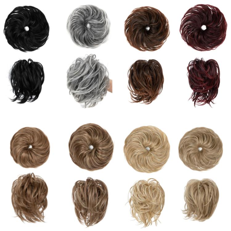 Faux Bun Updo Wig With Loose Curls
