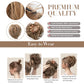 Faux Bun Updo Wig With Loose Curls