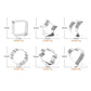 Stainless Steel Cookie Mold Star Moon-Shaped Cookie Cutters, LsCook 6-Piece Set