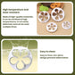 LsCook 4-Piece Set No-Handle Plum Blossom Cutter Realistic Baking Mold