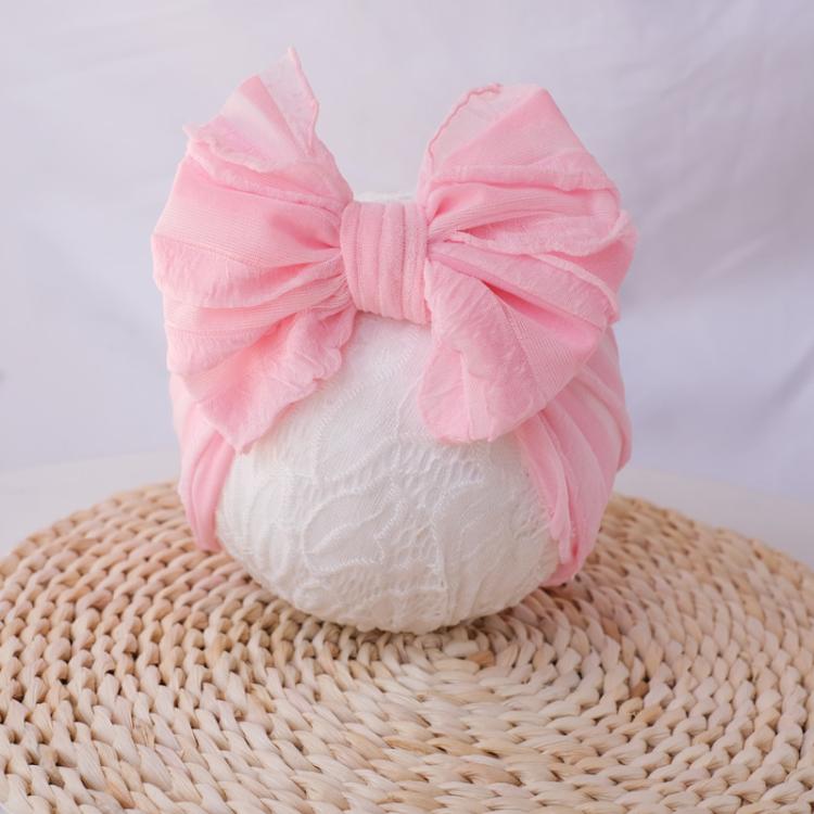 Children Wide Lace Bow Headband Soft Lace Baby Headpiece