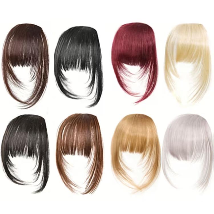 Women Invisible Seamless Realistic Bangs Wig Piece Hair Replacement