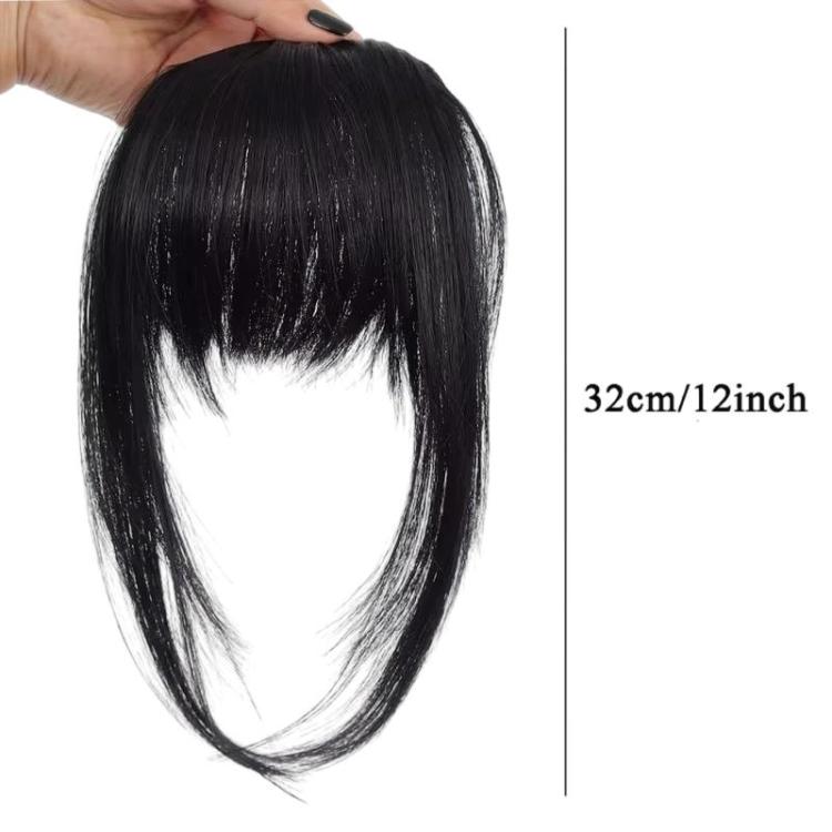 Women Invisible Seamless Realistic Bangs Wig Piece Hair Replacement