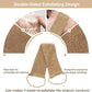 Double-sided jute brown back scrubber pads with textured exfoliating sides
