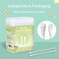 Baby cotton swabs pack with two dual-ended white swabs on paper sticks