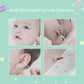 Cotton swab being used for baby ear and nose cleaning