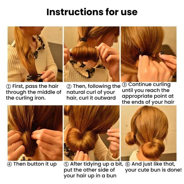 Black hair bun maker used to curl hair into a bun