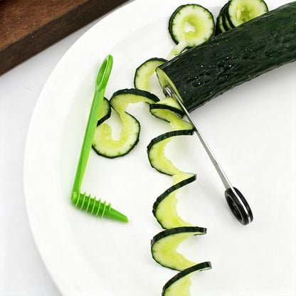 LsCook 2-Piece Set Spiral Cucumber Slicer