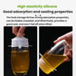 Clear elastic silicone food storage lid covers, designed to seal containers