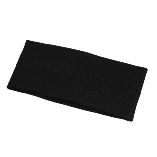 18.5 x 8cm Knitted Striped Sports Headband Wide Edge Face Washing Hair Band
