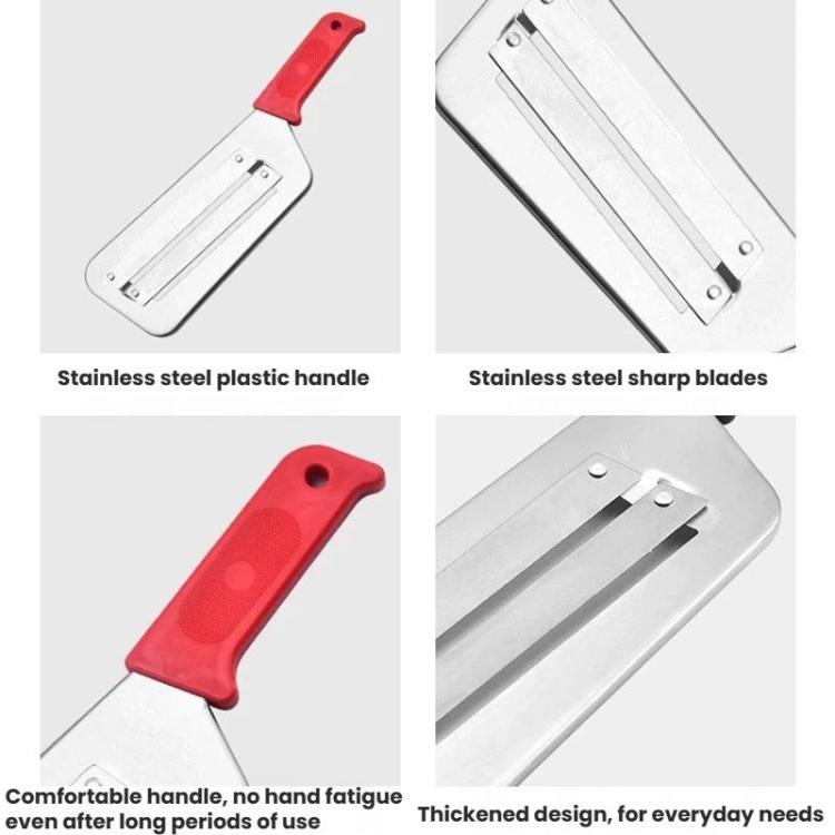 LsCook Stainless Steel Double Blade Vegetable Slicer Multi-Function Vegetable Knife