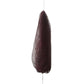 Long nylon drawstring bath towel, dark brown exfoliating mesh