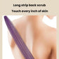 Long exfoliating mesh bath towel strip for full-body scrubbing