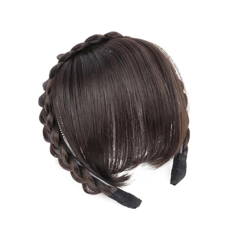 Bangs Headband One-Piece Thin Simulated Wig