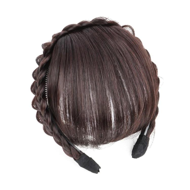 Bangs Headband One-Piece Thin Simulated Wig