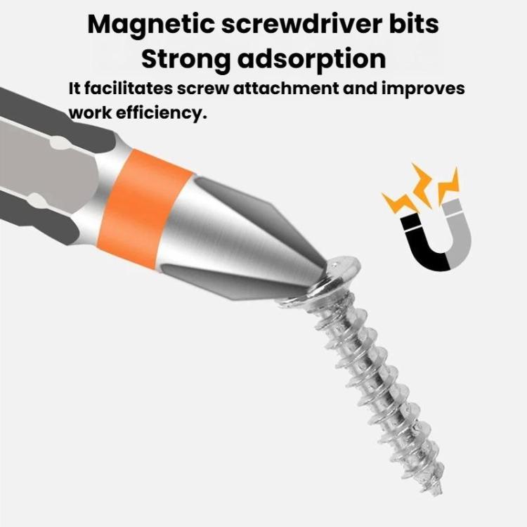 Magnetic screwdriver bit with metal spiral tip