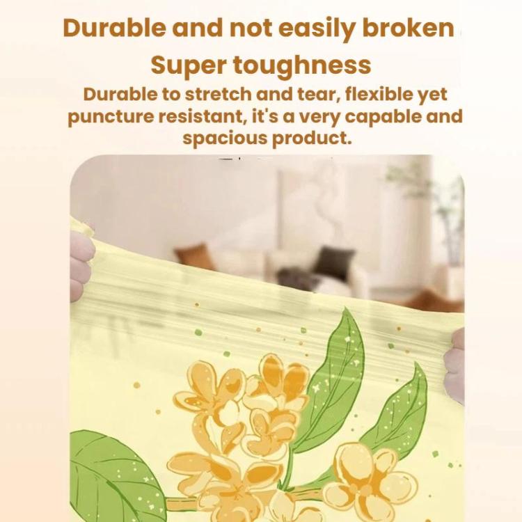 Thickened Enlarged Drawstring Garbage Bags With Pull Handles Tear-Free Design, 50pcs /Set