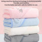 Folded hooded baby swaddle towel with cape, soft fleece, pastel color options