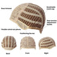 Women Short Curly Wig Cap