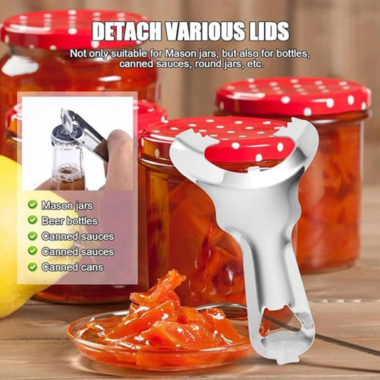 LsCook Multifunctional Mason Jar Lid Opener Stainless Steel Bottle Opener
