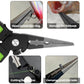 Fishing line cutting and hook-removal tool with clamp and cutting features.