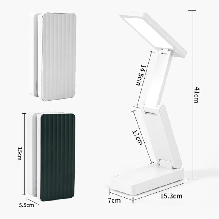 Xiajule Touch Control Rechargeable Folding Desk Lamp, Eye Protection Portable Lamp For Student Dormitory, No Clock, With Clock