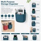 Teal multi-purpose wall caddy holding remotes, pens, or bedside small essentials