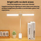 Dual-head LED desk reading lamp with two light bars and white tabletop base.