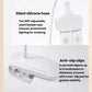 Dual-head clip-on LED lamp with anti-slip clips and adjustable flexible tube
