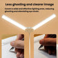 Dual-head LED clip-on lamp with hands inserting the white clip into place.
