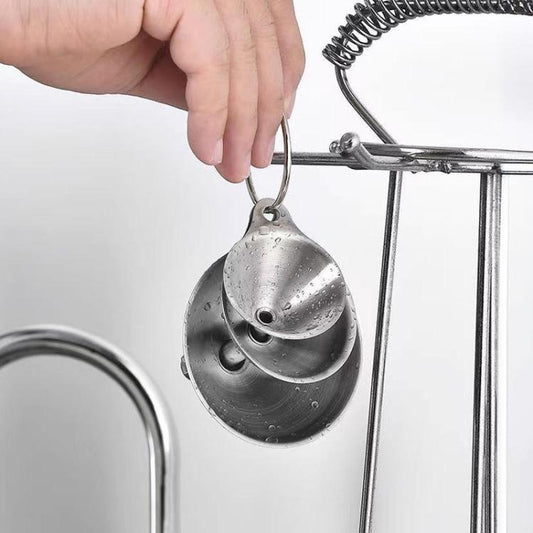 304 Stainless Steel Sandblasted Funnel Integrated Liquid Dispenser, LsCook 3-Piece Set