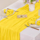 Crepe Table Runner Wedding Party Decoration Pleated Gauze, 90x180cm, 90x300cm, 90x400cm