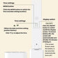 White LED desk lamp control panel with digital time and date display
