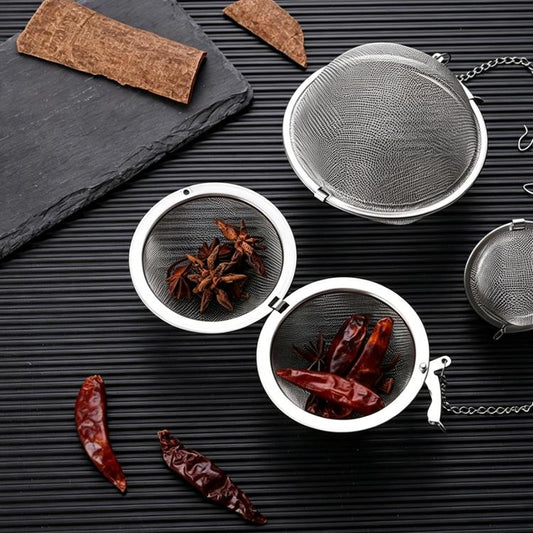 304 Stainless Steel Spice Ball Tea Strainer, Medium
