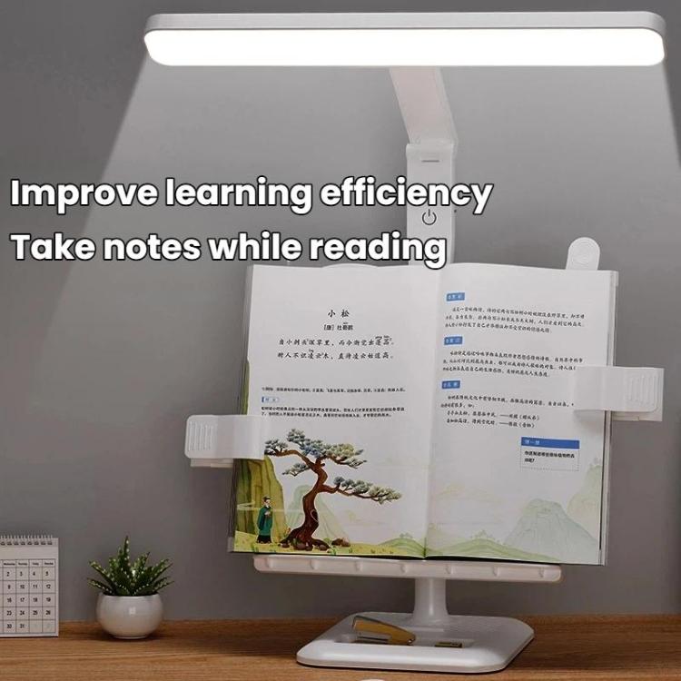 Xiajule Multifunctional Bookshelf Eye-Caring Desk Lamp, Adjustable Brightness LED Bedroom Reading Light