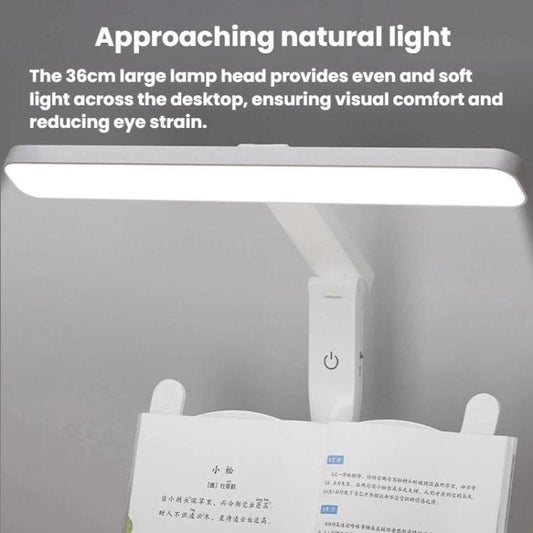 Xiajule Multifunctional Bookshelf Eye-Caring Desk Lamp, Adjustable Brightness LED Bedroom Reading Light