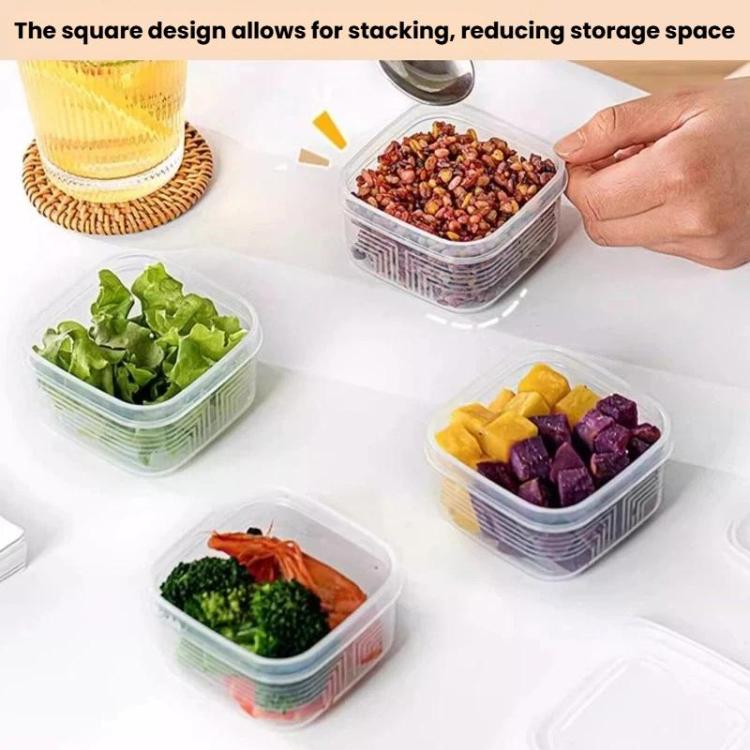 Kitchen Refrigerator Storage Container Food-Grade Freezer Box, LsCook Square PP5