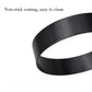 Curved black silicone handle for round egg mold pan
