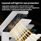 Xiajule Rechargeable Smart Digital Display Clock Folding Desk Lamp, Eye-Caring Study Bedside Reading Light