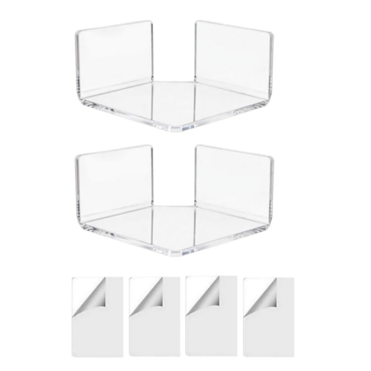 Wall-mounted Corner Shelf Triangular Floating Shelf For Security Cameras