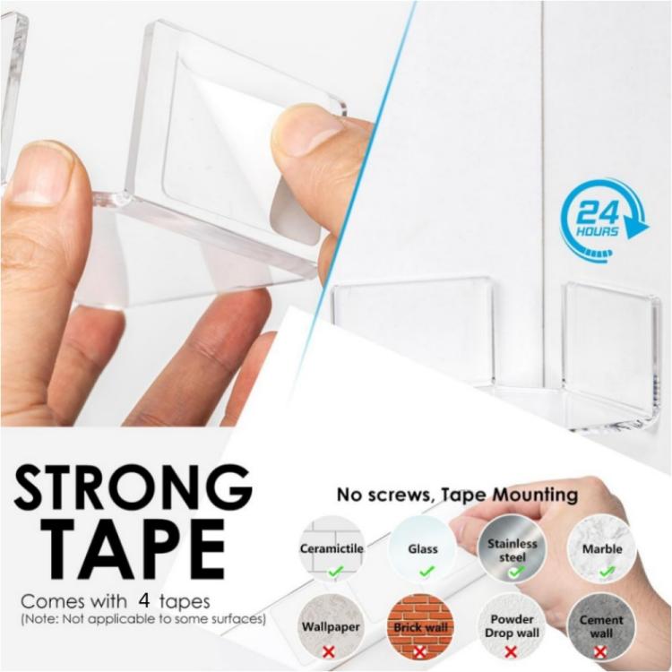 Wall-mounted Corner Shelf Triangular Floating Shelf For Security Cameras