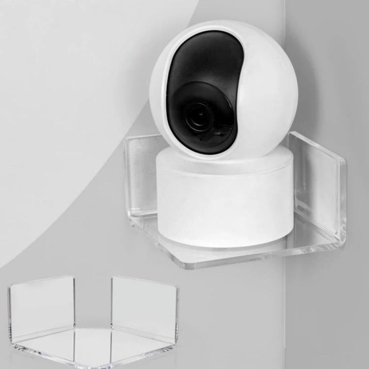 Wall-mounted Corner Shelf Triangular Floating Shelf For Security Cameras