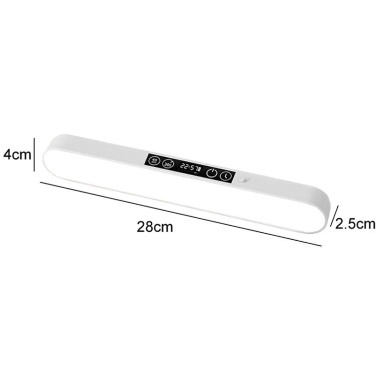 Xiajule Student Dormitory Under-Cabinet Lamp, Magnetic Mount Bed Hanging Light With Hook & Clock Display, Touchscreen, Remote Control