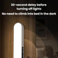 Xiajule Student Dormitory Under-Cabinet Lamp, Magnetic Mount Bed Hanging Light With Hook & Clock Display, Touchscreen, Remote Control
